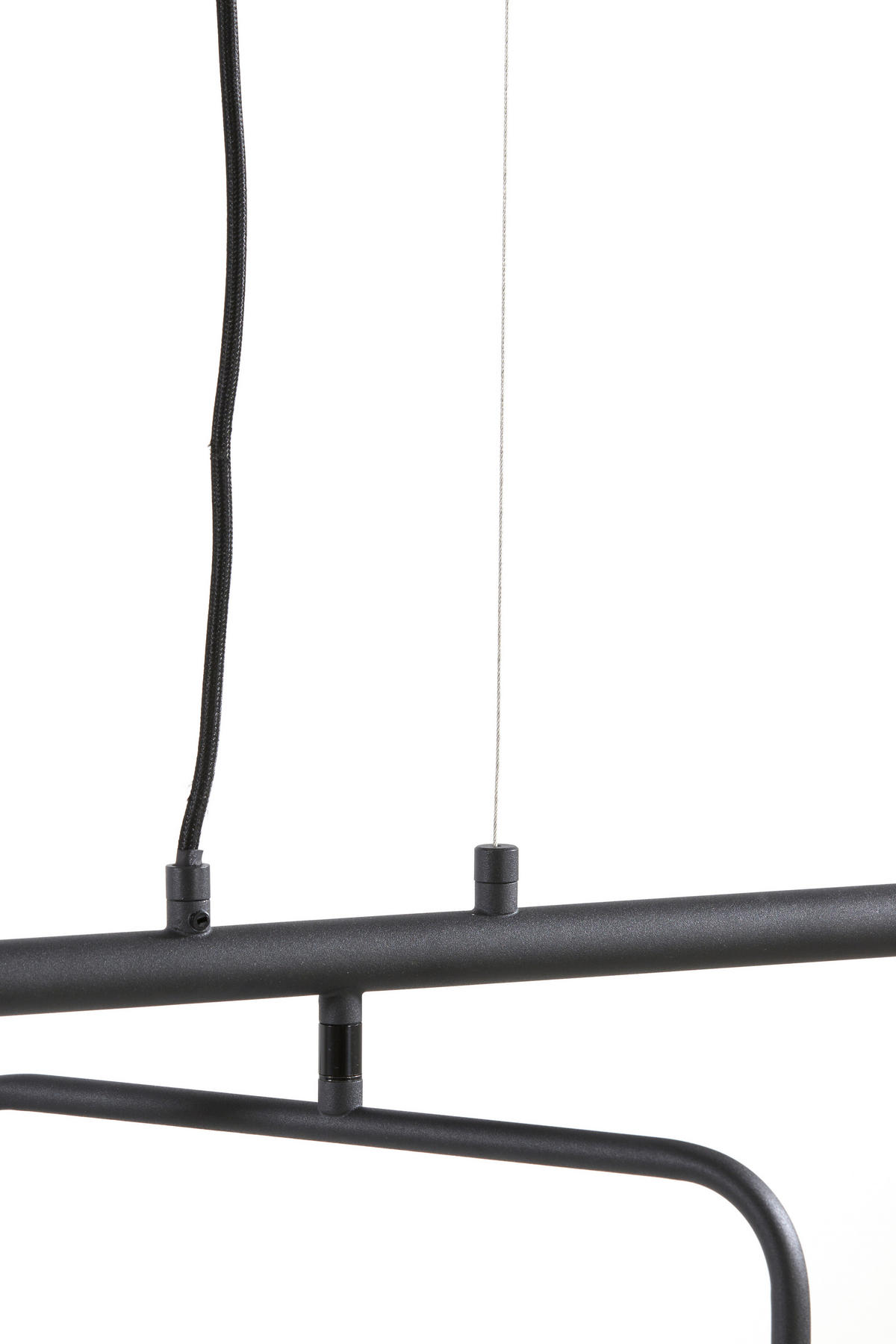 HÄNGELAMPE Edisa Schwarz 160/50/25 cm - Schwarz, Metall (160/50/25cm) - Light & Living