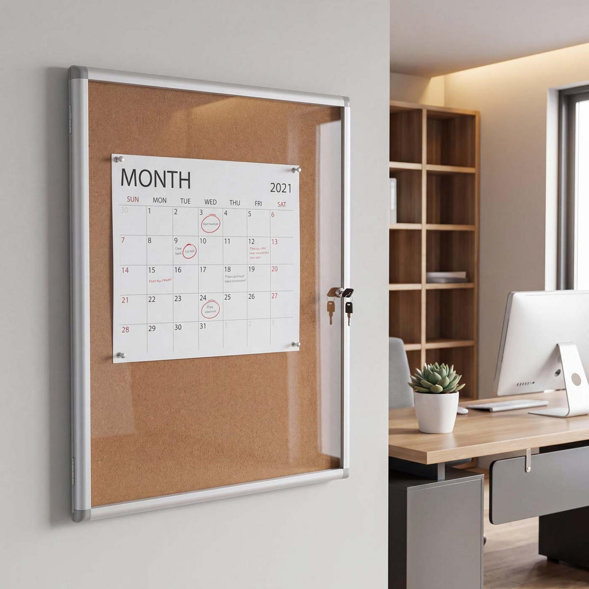 SCHAUKASTEN Beige - Beige, Metall (68/95/7cm) - MCW
