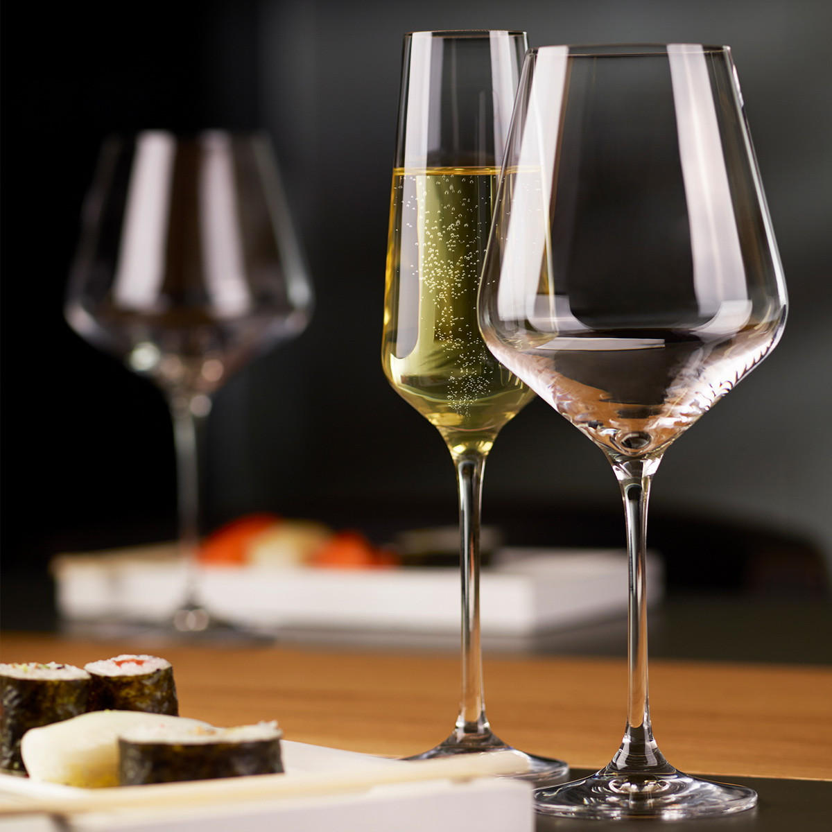 ROTWEINGLÄSER 6er-Set 550 ML - Transparent, Glas (0.49L) - Krosno Glass