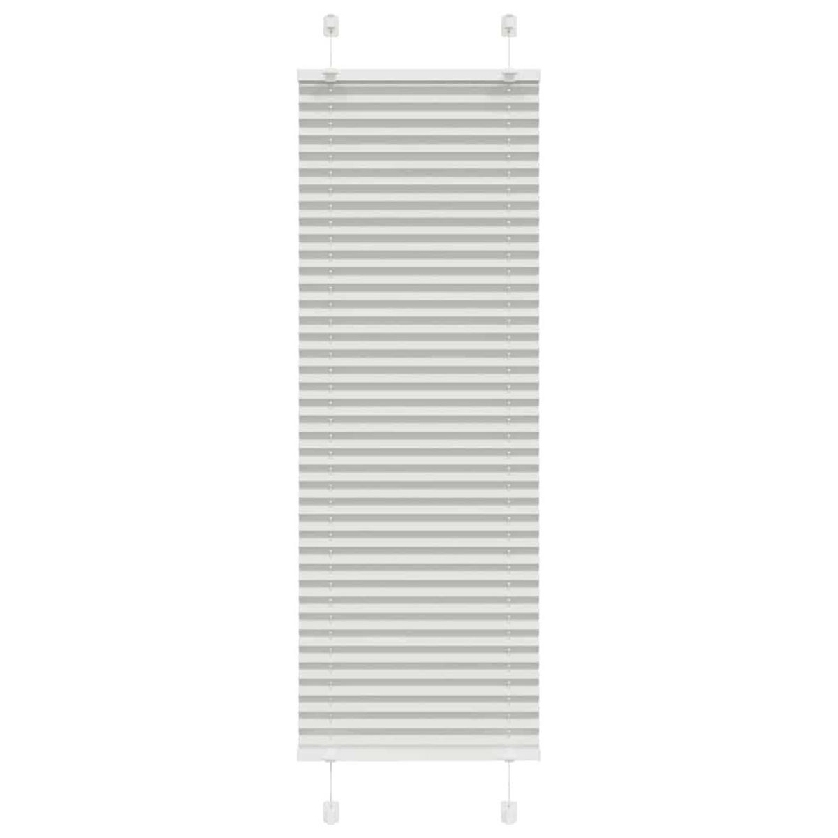 PLISSEE 50/150 cm Stoffbreite 49,4 cm aus Polyester Hellgrau - Hellgrau, Textil (50/150cm) - vidaXL