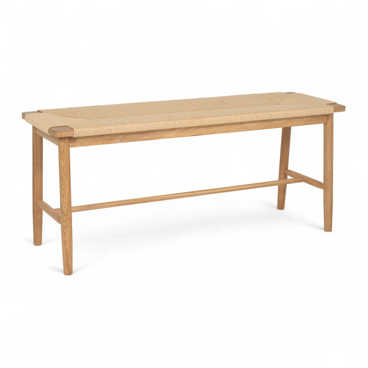 SITZBANK 110/35/47 cm Rattan / Eiche Wildeiche - Honigeiche/Eichefarben, Holz/Papier (110/47/35cm) - Furnhouse