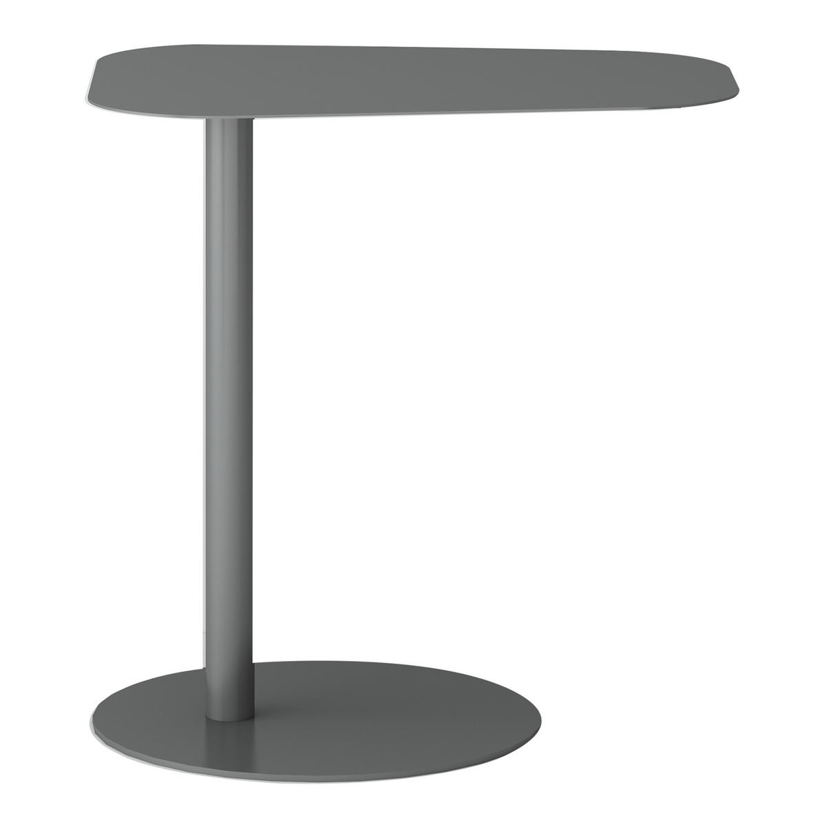 BEISTELLTISCH Nastätten - Grau, Metall (38/50/50cm) - [en.casa]