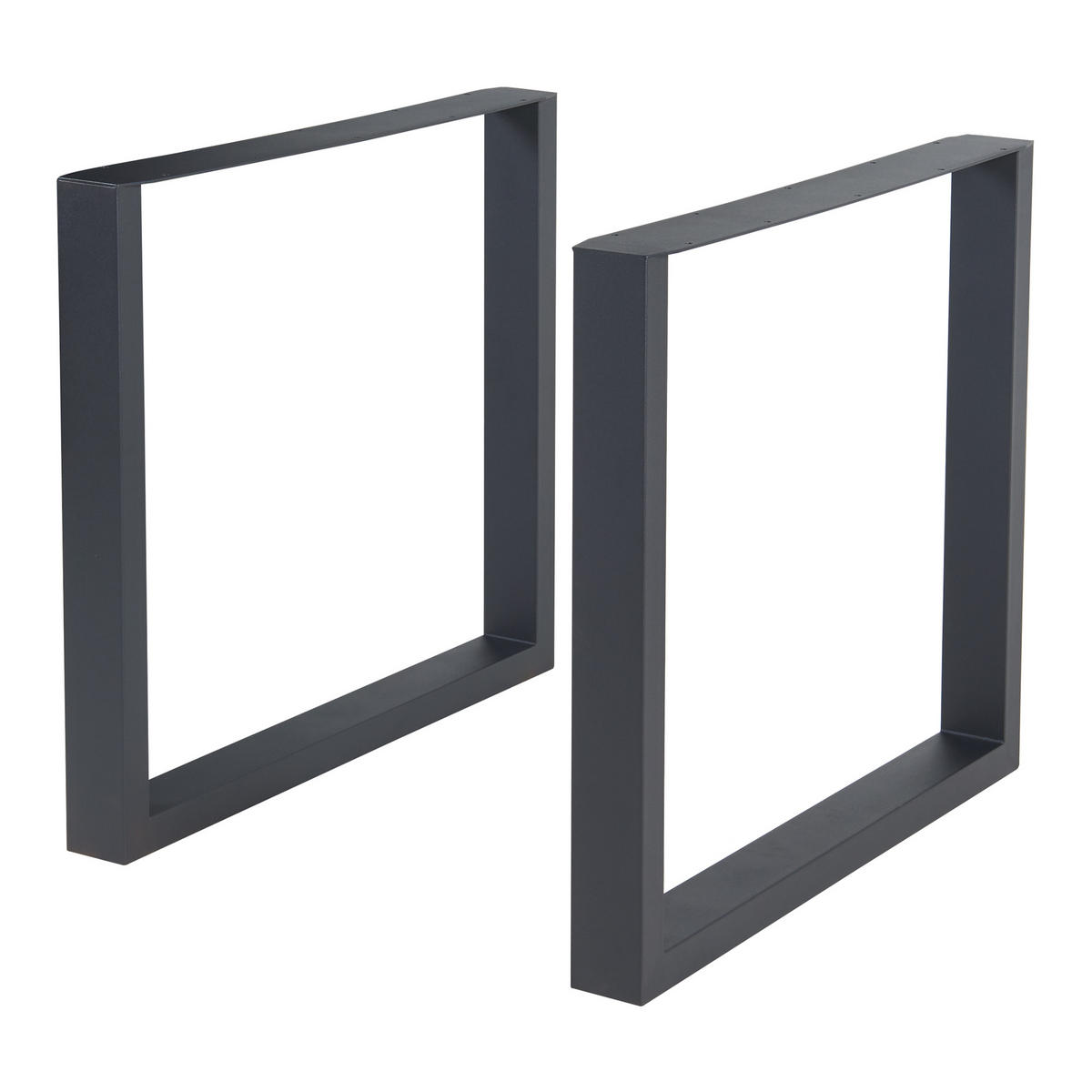 TISCHGESTELL-SET 2 TLG. Makers - Schwarz, Metall (70/72/10cm) - [en.casa]