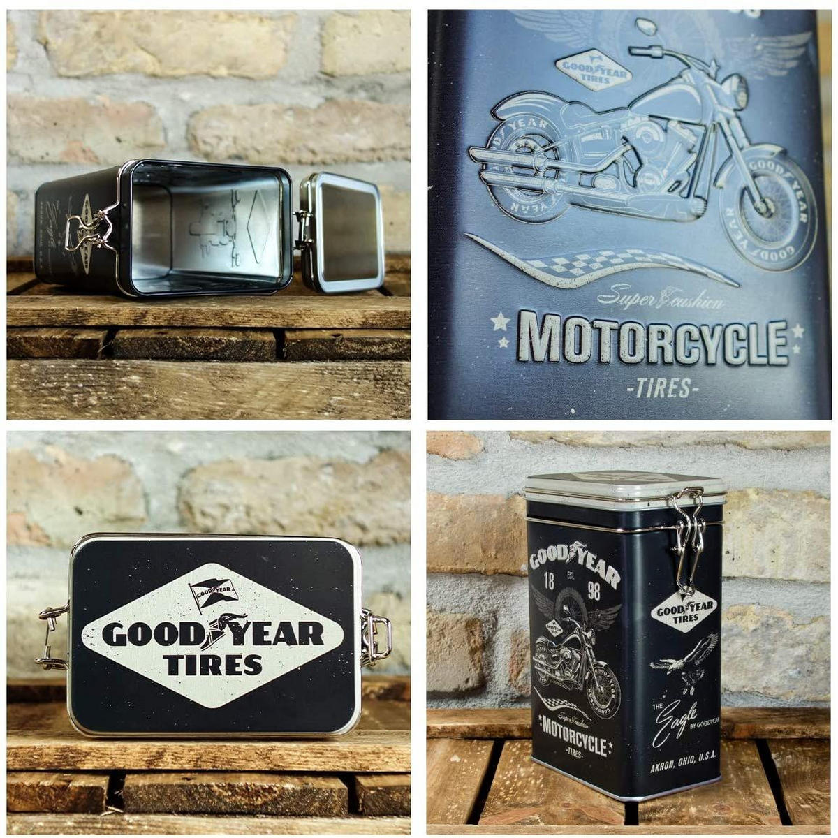 AROMADOSE GOOD YEAR GOOD YEAR Motorcycle - Multicolor, Metall (11/17.5/7.5cm) - Nostalgic-Art