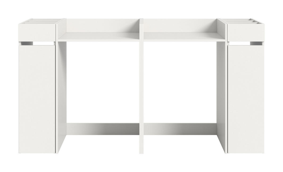 WASCHMASCHINENUMBAU 4tlg. Set Mixx Bad in weiß - modernes Design - B/H/T: 190x101x60 cm - Weiß, Holzwerkstoff (190/101/60cm) - Homes & Jones