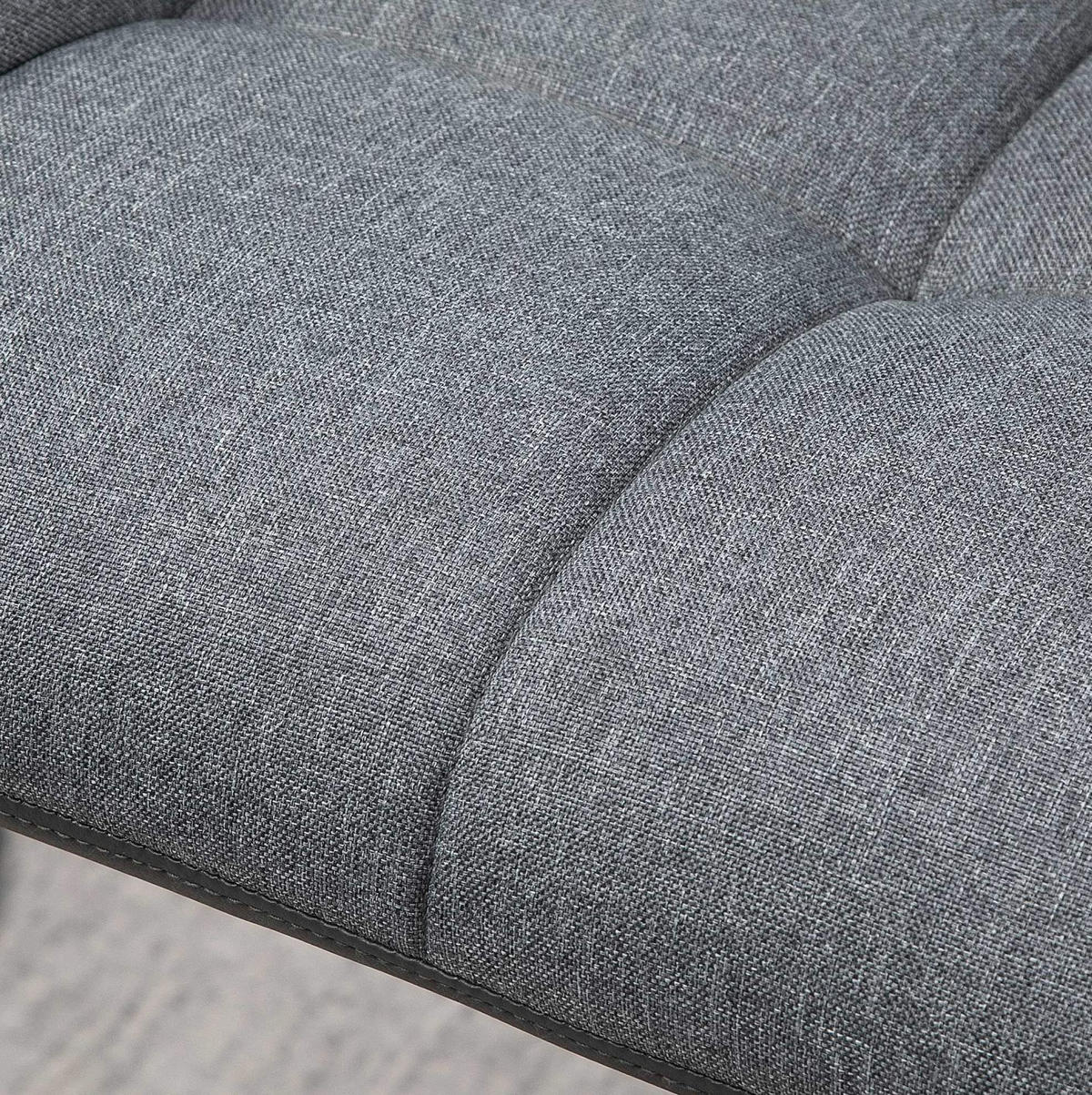 BARHOCKER 2er-Set höhenverstellbar 57,5 x 52,5 x 93-114 cm Grau - Grau, Metall (52.5/114/57.5cm) - Meubliv