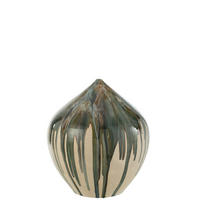 VASE CELADON - Keramik - Beige/Grün - Ø 40 cm - Multicolor, Keramik (45cm) - J-Line