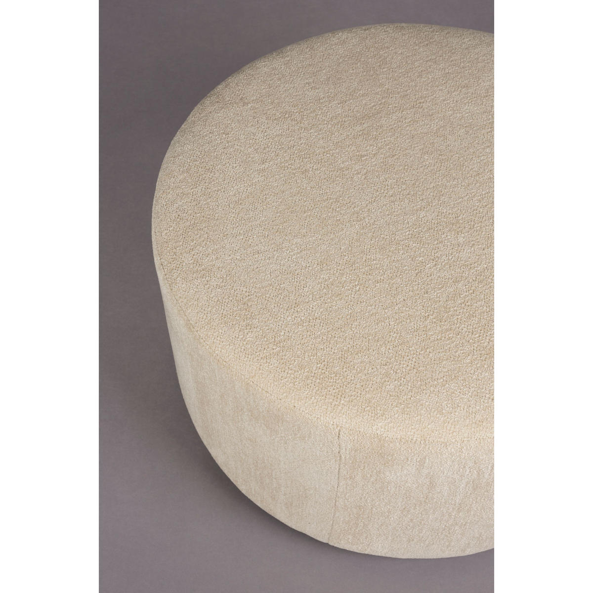 SITZHOCKER Rocca Latte Beige - Beige/Creme, Textil (70/40/70cm) - Dutchbone