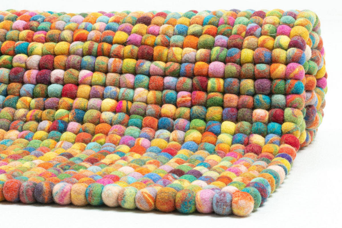 FILZTEPPICH Felty 70x140 cm - Multicolor, Textil (70/140cm) - THEKO