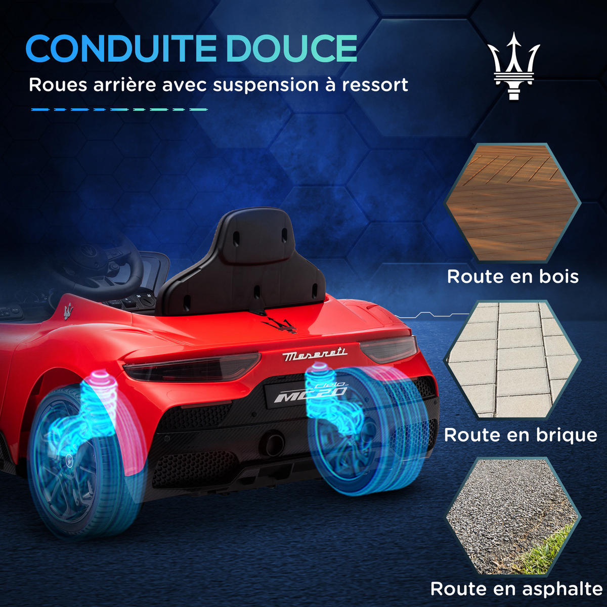 ELEKTRO-KINDERAUTO DE-13050 Fernbedienung Rot - Rot, Kunststoff (105/65.5/42cm) - ComfortXL