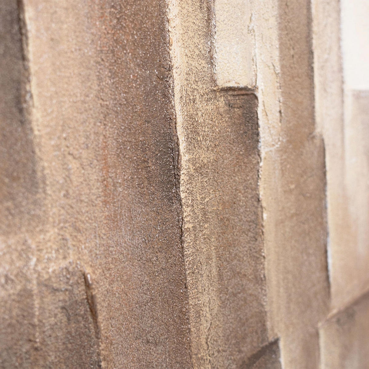 GEMÄLDE Grenzen der Illusion II Schattenfugenrahmen Beige 120x80 cm - Beige, Holz (120/80cm) - YS-art gallery