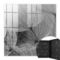 SCHLÜSSELBOX Schwarz 30x30 cm- Türöffnung nach rechts - Löwenzahnsamen - Grau, Metall (30/30/5cm) - TULUP