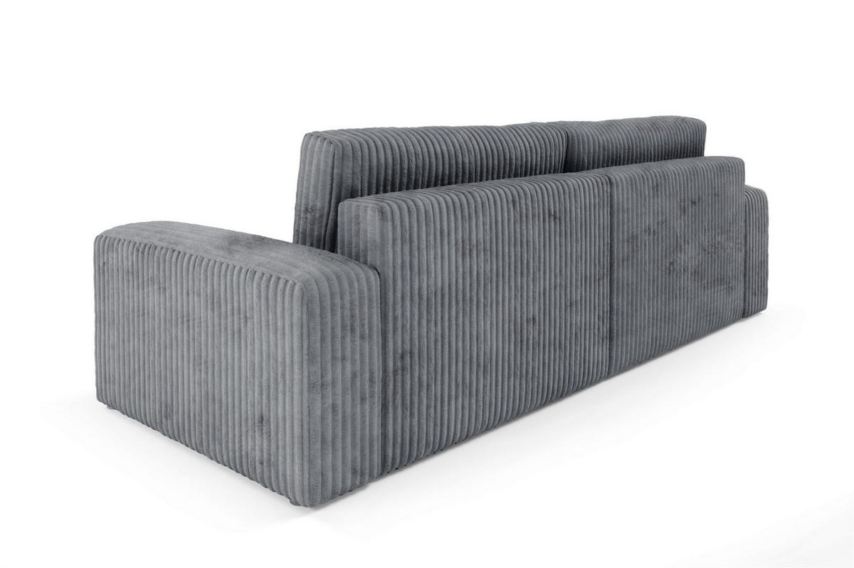 SCHLAFSOFA Natalia - Grau, Holzwerkstoff/Textil (252/85/105cm) - Fun Möbel