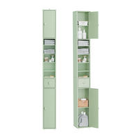 HOCHSCHRANK schmal Hellgrün - Hellgrün, Holzwerkstoff (20/180/20cm) - SoBuy