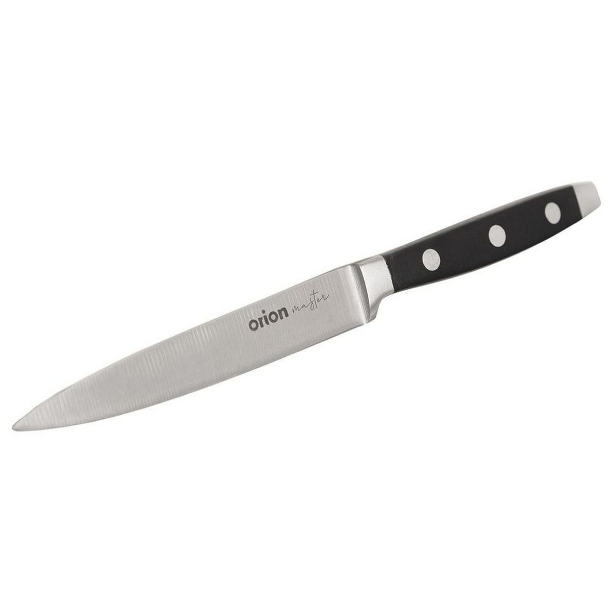 KÜCHENMESSER MASTER Schwarz Silber - Schwarz, Metall (23.5cm) - Orion 