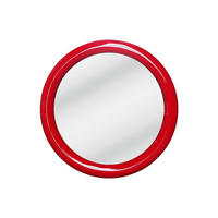 WANDSPIEGEL - 60 cmcm x 4 cmcm - Holz, Platte - Rot - MAELO - Rot, Holz (60/60/4cm) - Vente-Unique