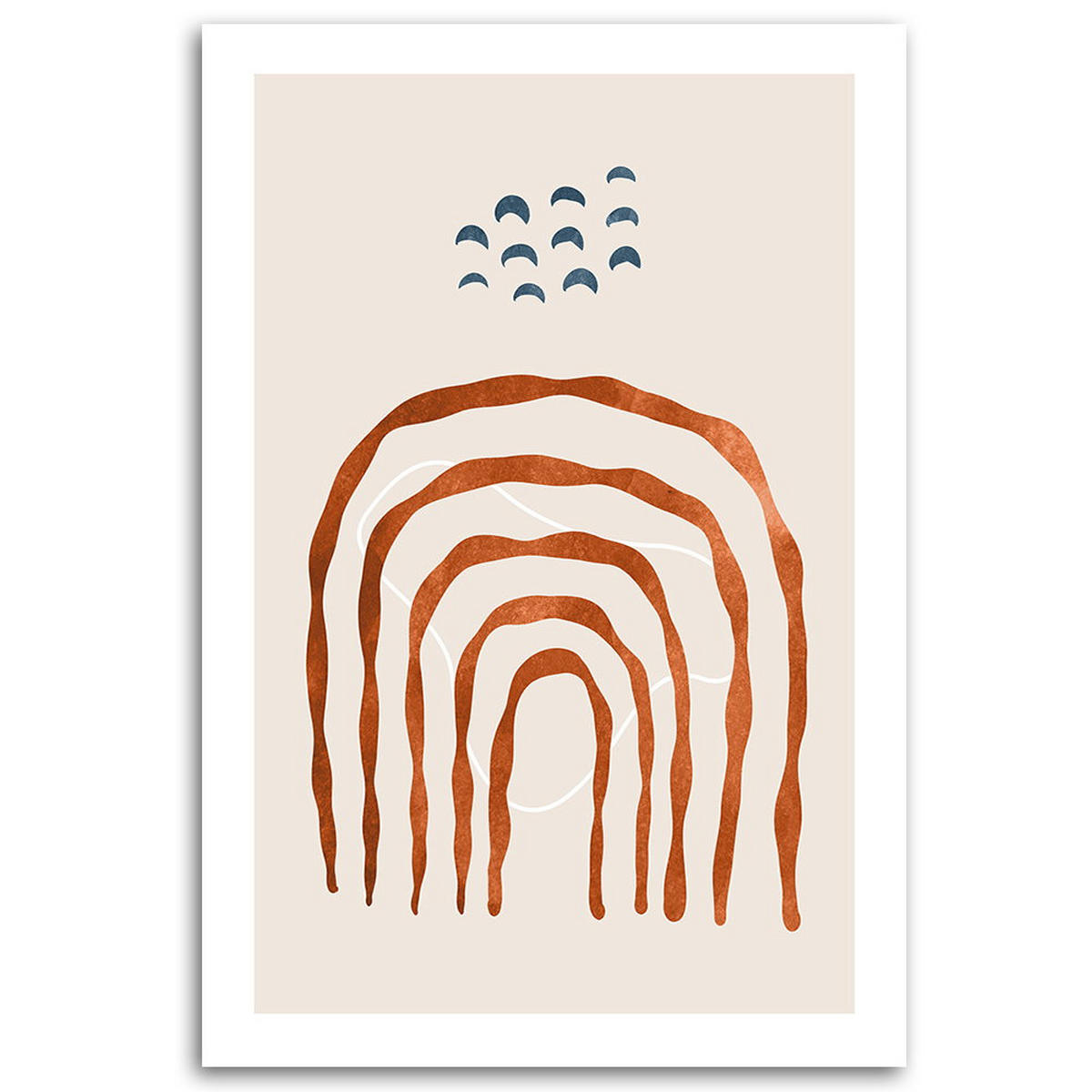 KUNSTDRUCK Beige 60/40 cm - Beige, Textil (60/40cm) - KUNSTLOFT