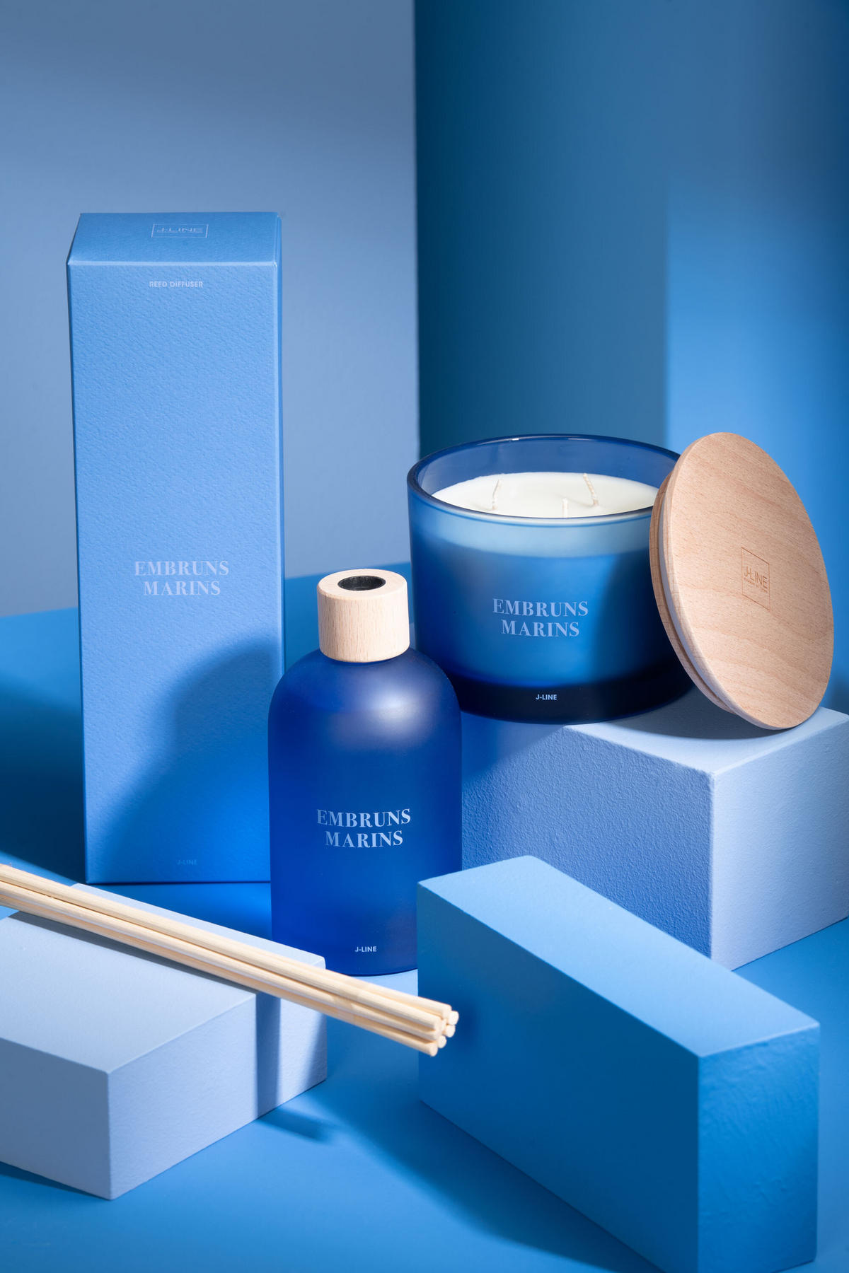 HAUSPARFUM ACCORDS ESSENTIELS - Blau - 250 ml - Blau, Paraffin (7.5/27.5/7.5cm) - J-Line