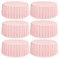 TISCHDECKEN 6er Set Rosa 228 cm - Rosa, Textil (228/228/1.5cm)