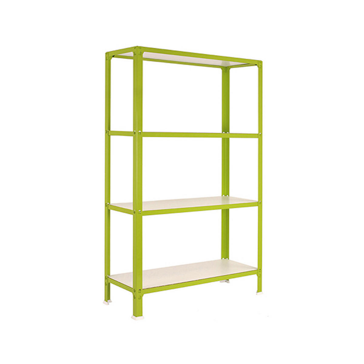 WOHNREGAL Living Koala Wood mit 4 Fachböden HxBxT 160 x 80 x 30 cm Grün/Weiß - Grün, Metall (80/160/30cm) - PROREGAL