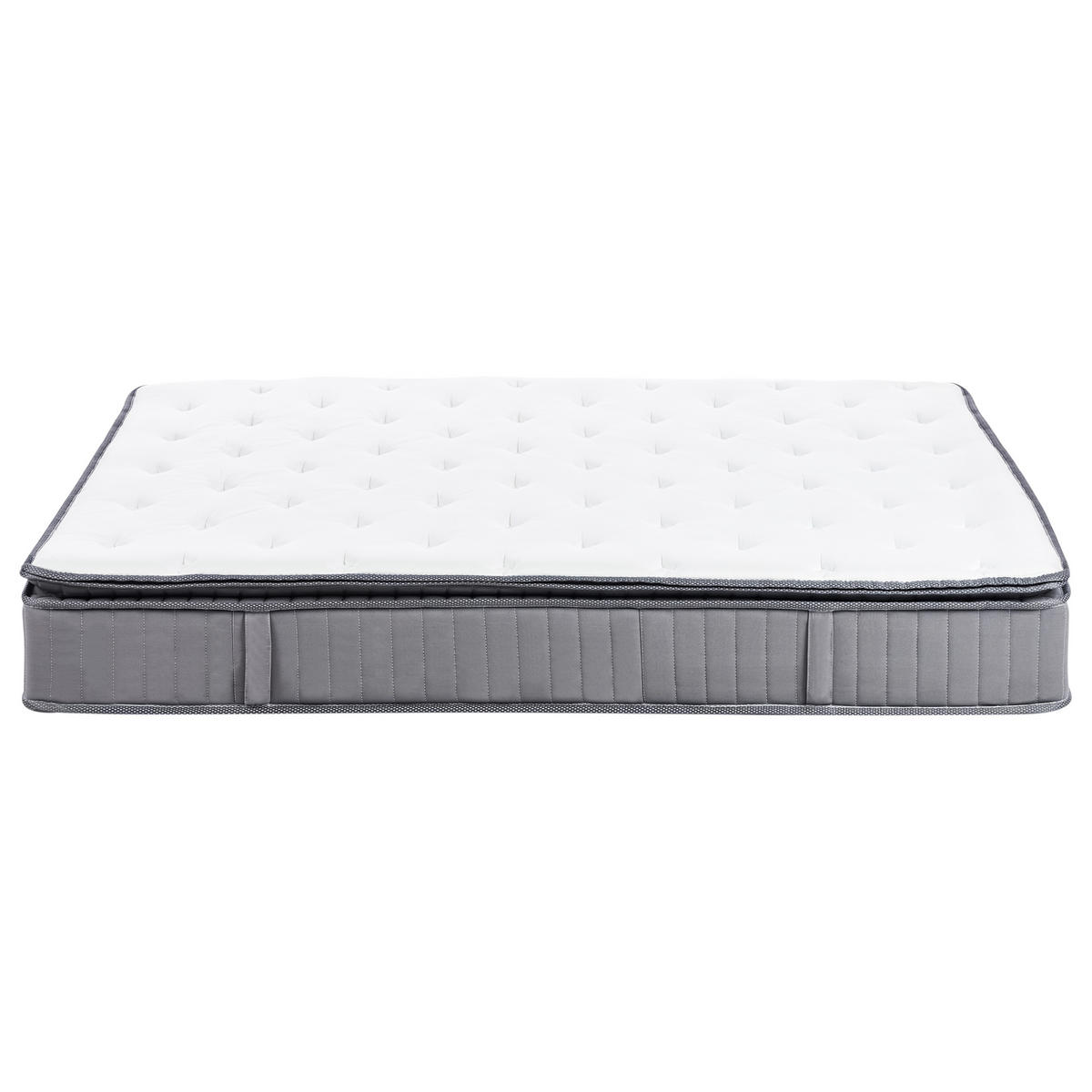GEL-MEMORYSCHAUM-TASCHENFEDERKERNMATRATZE H2/3 Mittel 180/200 cm Pleasant - Weiß, Textil (180/200cm) - Beliani
