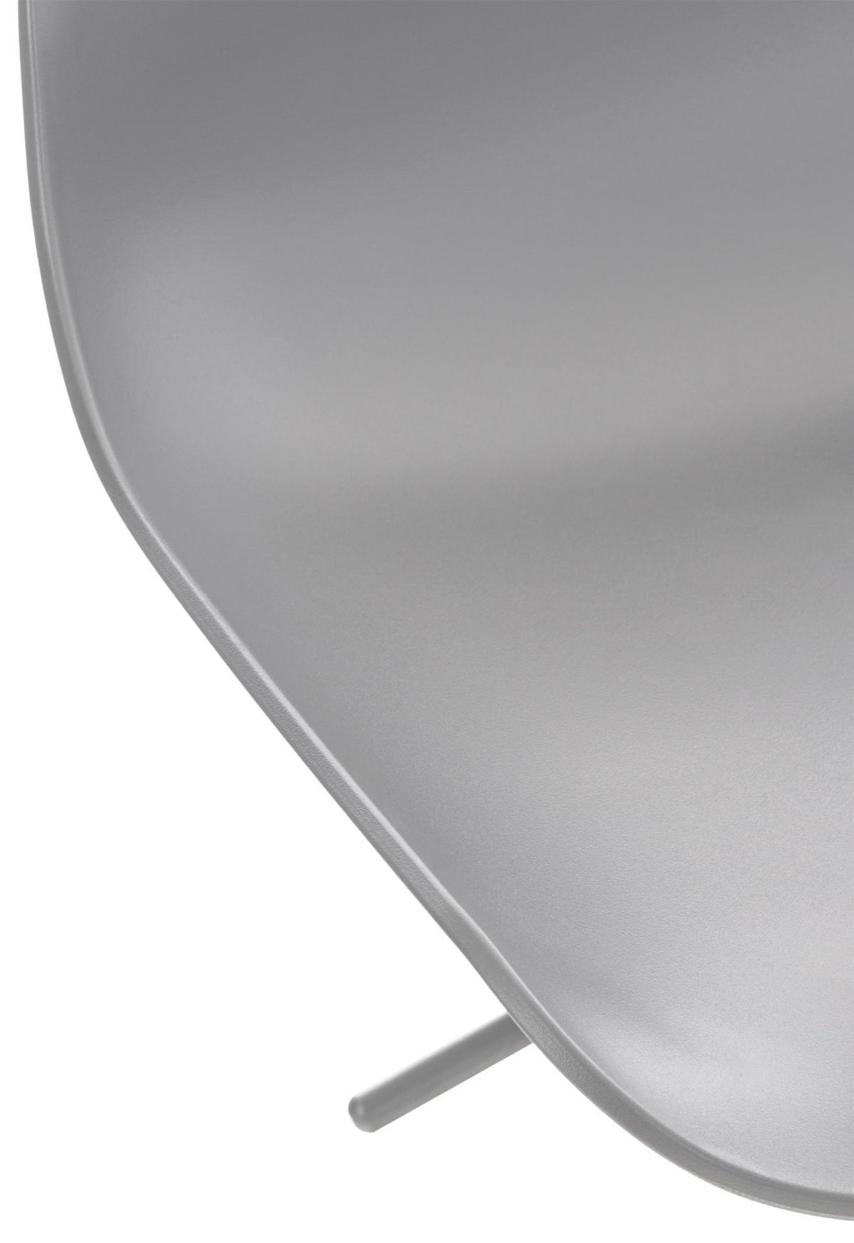 BARHOCKER Kunststoff grau - Grau, Kunststoff/Metall (43/69/44cm) - CLP