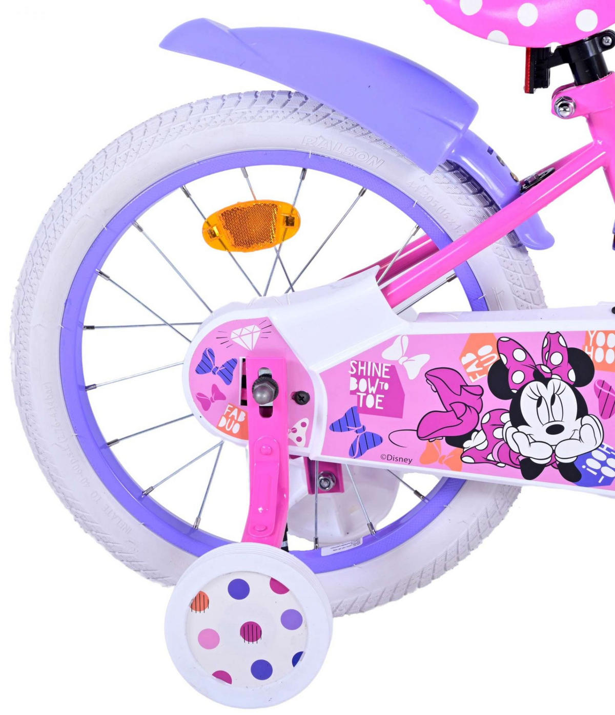 KINDERFAHRRAD Minnie Cutest Ever - Mädchen - Rücktritt + Handbremse - Rosa - Rosa, Metall (49cm) - TPFSports