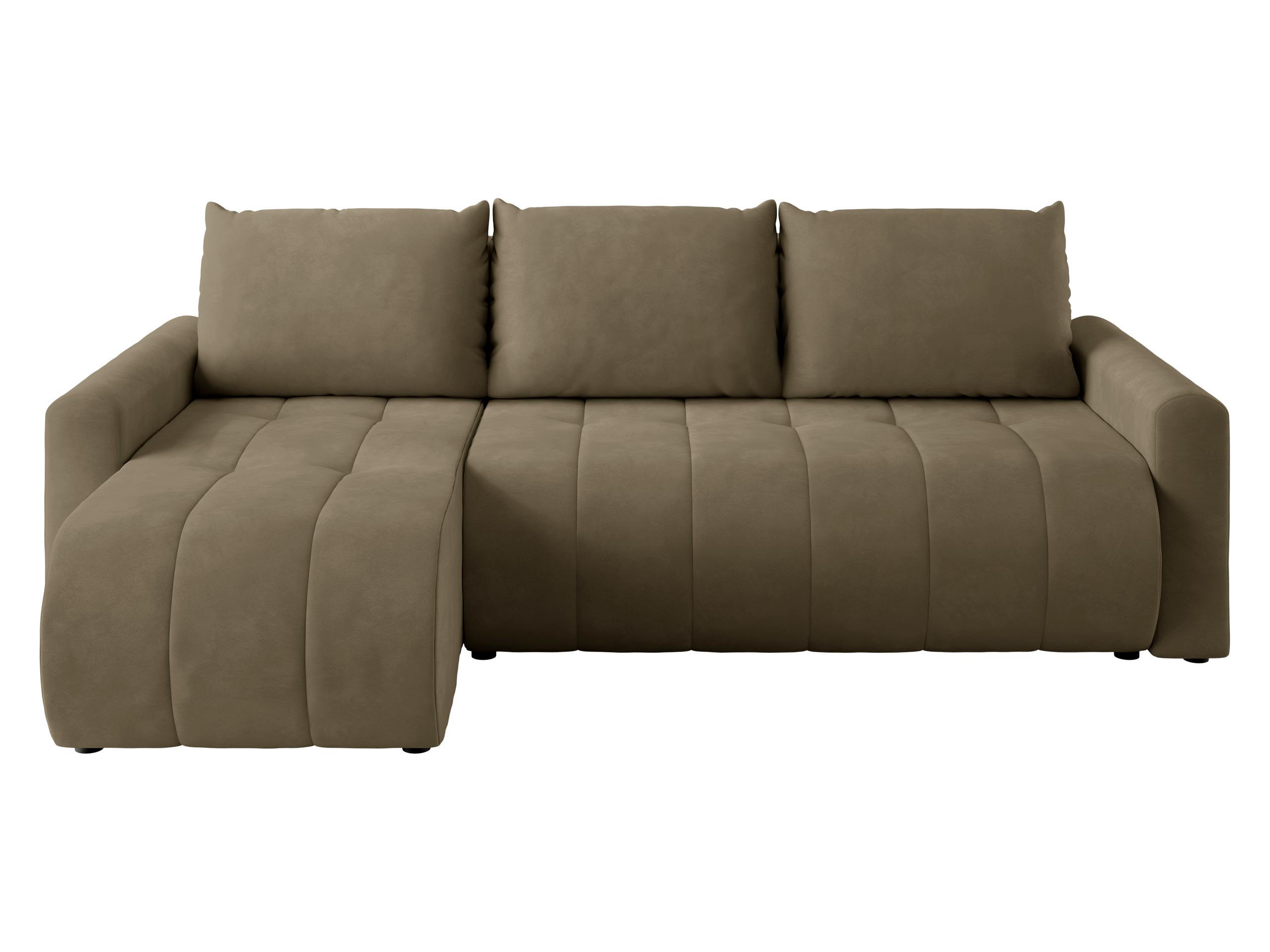 ECKSOFA Sprint - Schwarz/Braun, Holz/Kunststoff (230/149cm) - MIRJAN24