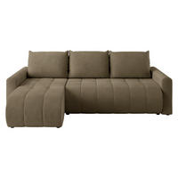 ECKSOFA Sprint - Schwarz/Braun, Holz/Kunststoff (230/149cm) - MIRJAN24