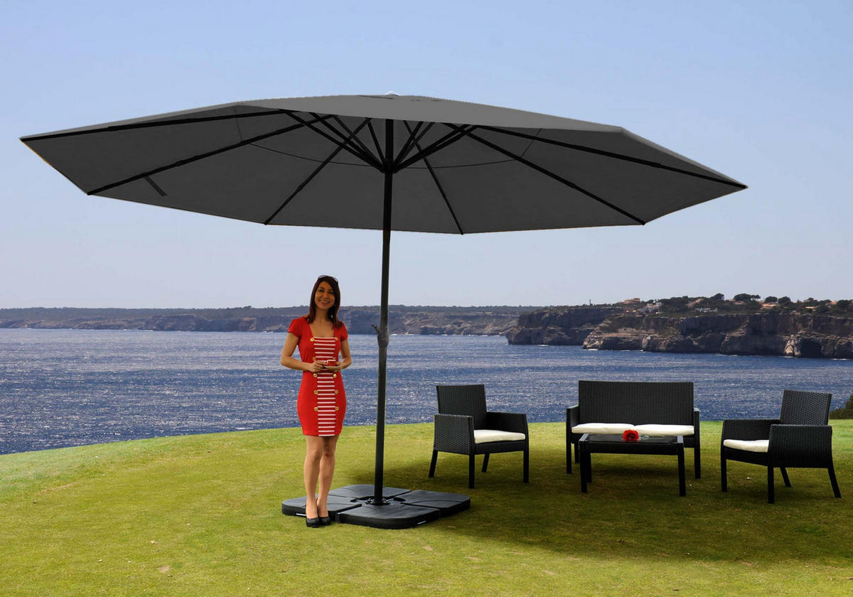 SONNENSCHIRM PRO Anthrazit - Anthrazit, Metall (500/500cm) - MCW