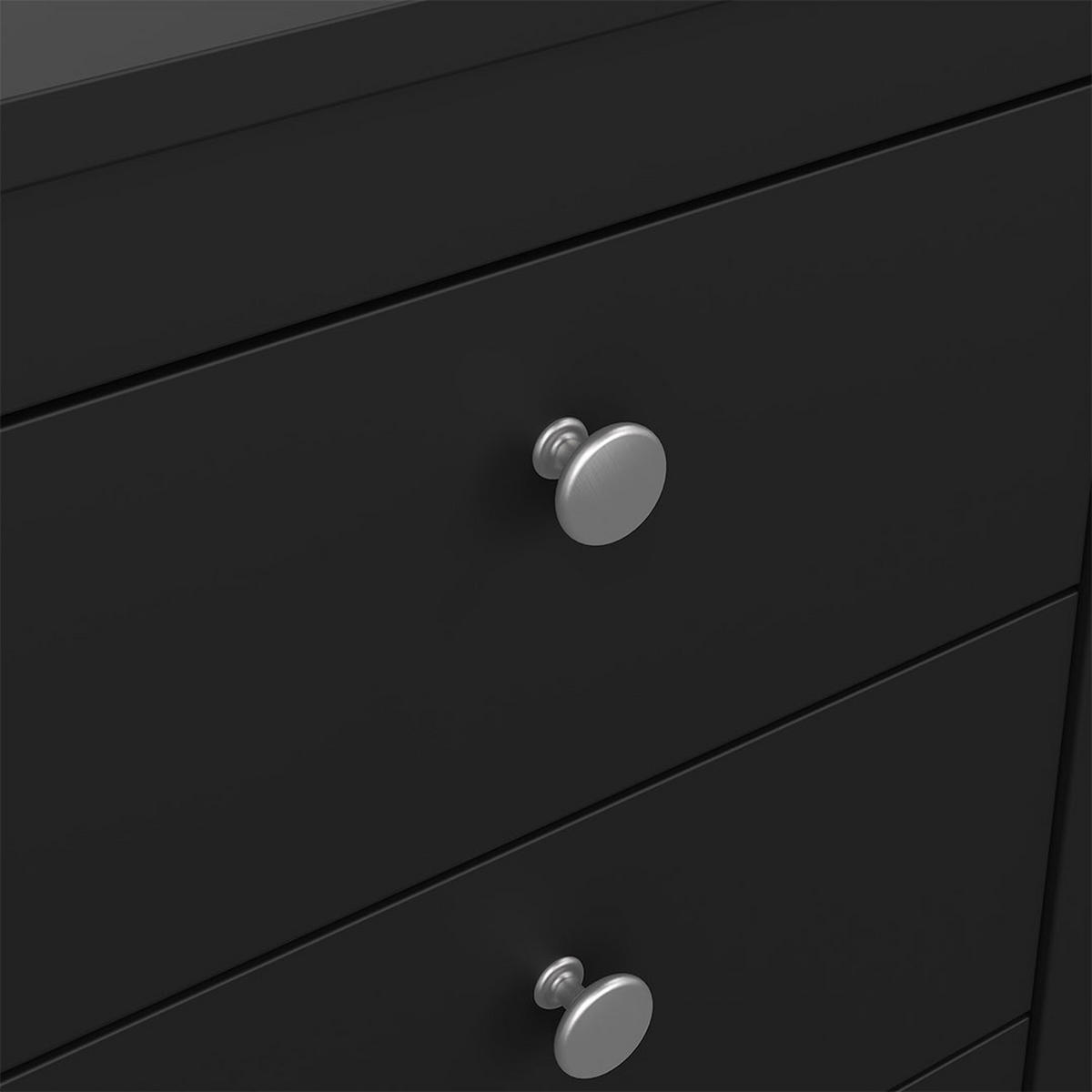 NACHTTISCH, Madrid, Schwarz, Holzwerkstoff, 44 x 39 x 71 cm - Schwarz, Holzwerkstoff (44/71/39cm) - ebuy24