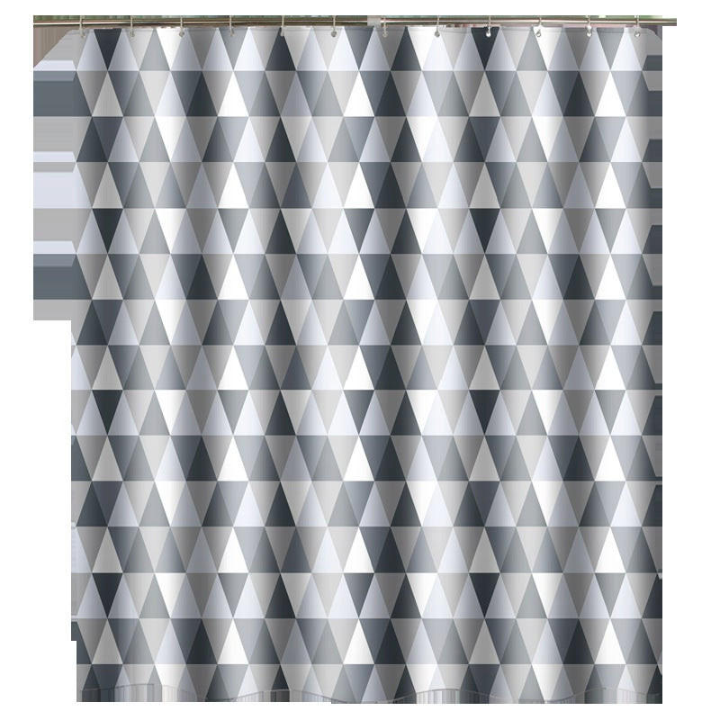 DUSCHVORHANG Polyester wasserdicht antibakteriell schimmelresistent waschbar - Grau, Textil (220/200cm) - MCBOSON