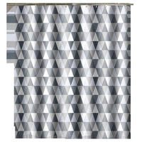 DUSCHVORHANG Polyester wasserdicht antibakteriell schimmelresistent waschbar - Grau, Textil (220/200cm) - MCBOSON