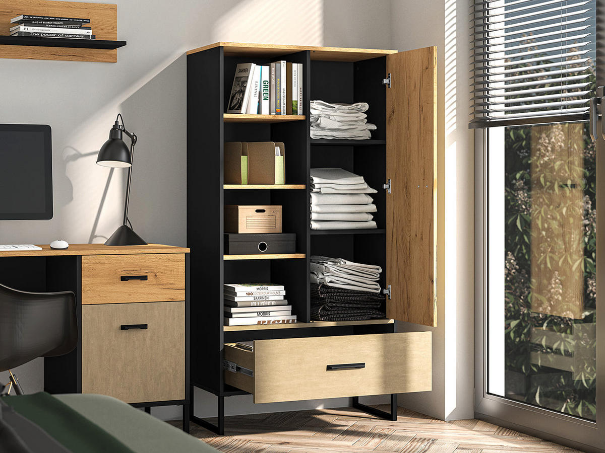 STANDREGAL – COLT 04 – 80 cm – Colt – Eichefarben - Eichefarben, Holzwerkstoff (80/157/40cm) - hi-markt