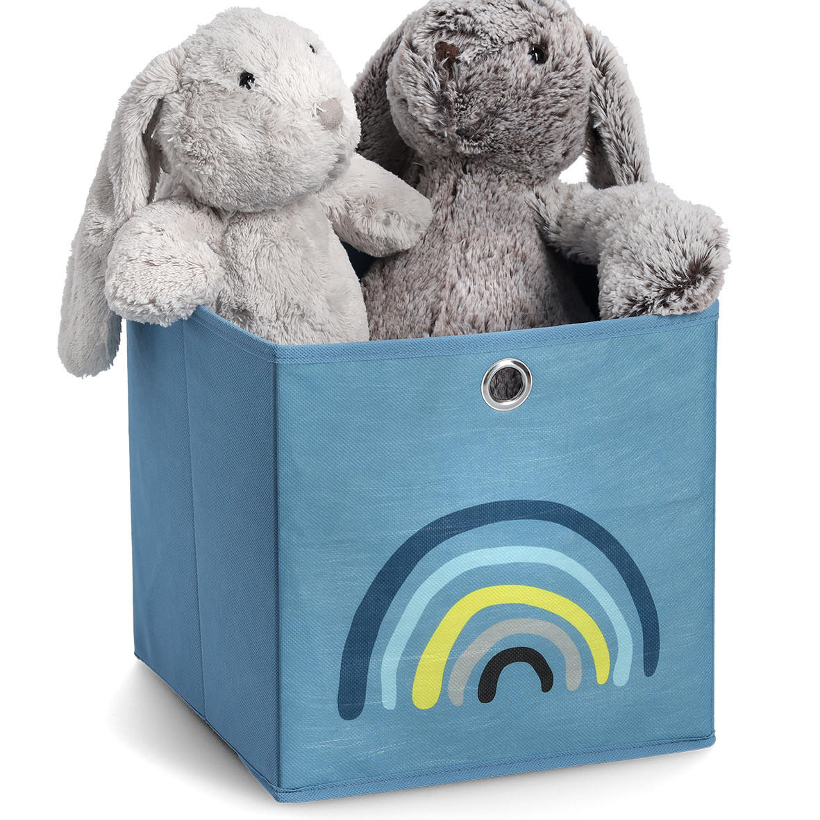 AUFBEWAHRUNGSBOX Rainbow, Vlies - Blau - Blau, Textil (28/28cm) - Zeller Present