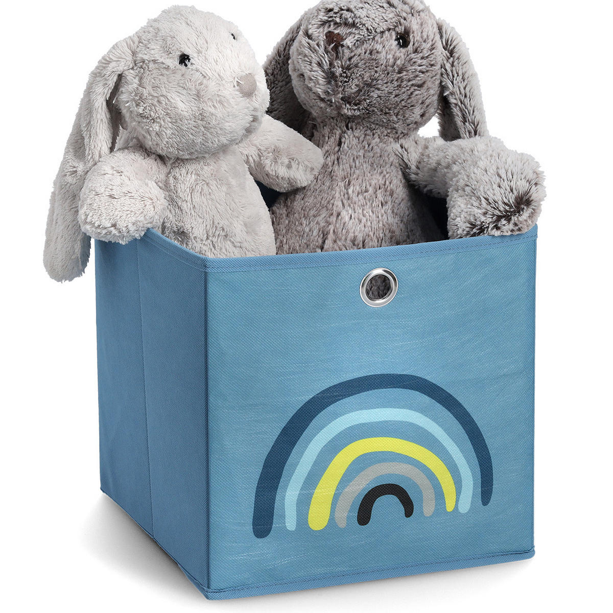 AUFBEWAHRUNGSBOX Rainbow, Vlies - Blau - Blau, Textil (28/28cm) - Zeller Present