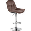 BARHOCKER Samt braun - Schwarz/Braun, Textil (46/94/54cm) - CLP