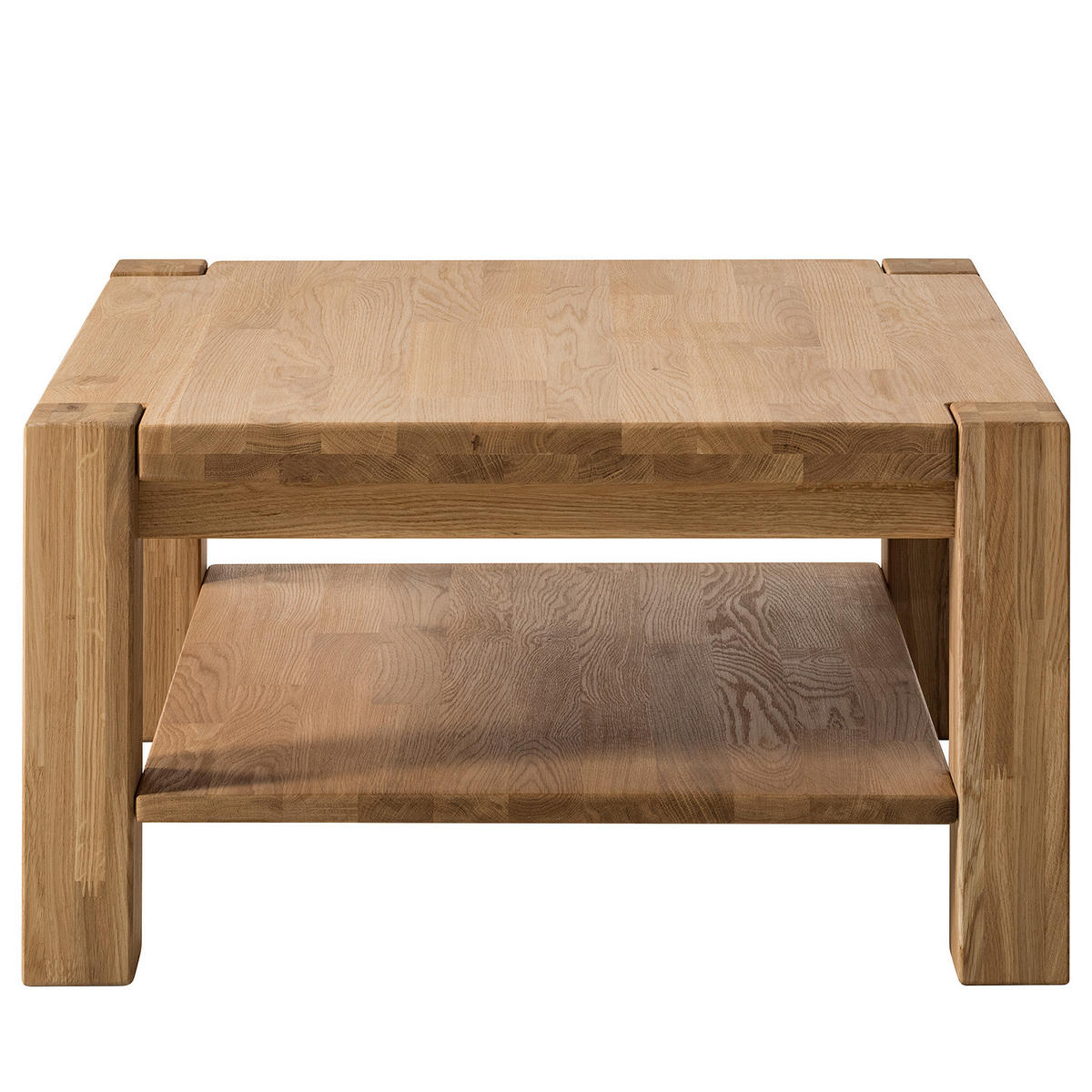 COUCHTISCH - Massivholz - Eichefarben/Braun, Holz (70/70/38cm) - home24