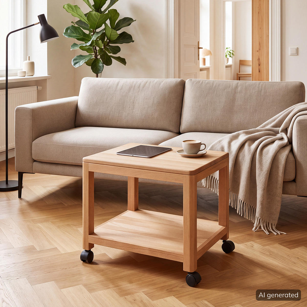 COUCHTISCH - Braun, Holz (40/50/40cm) - home24