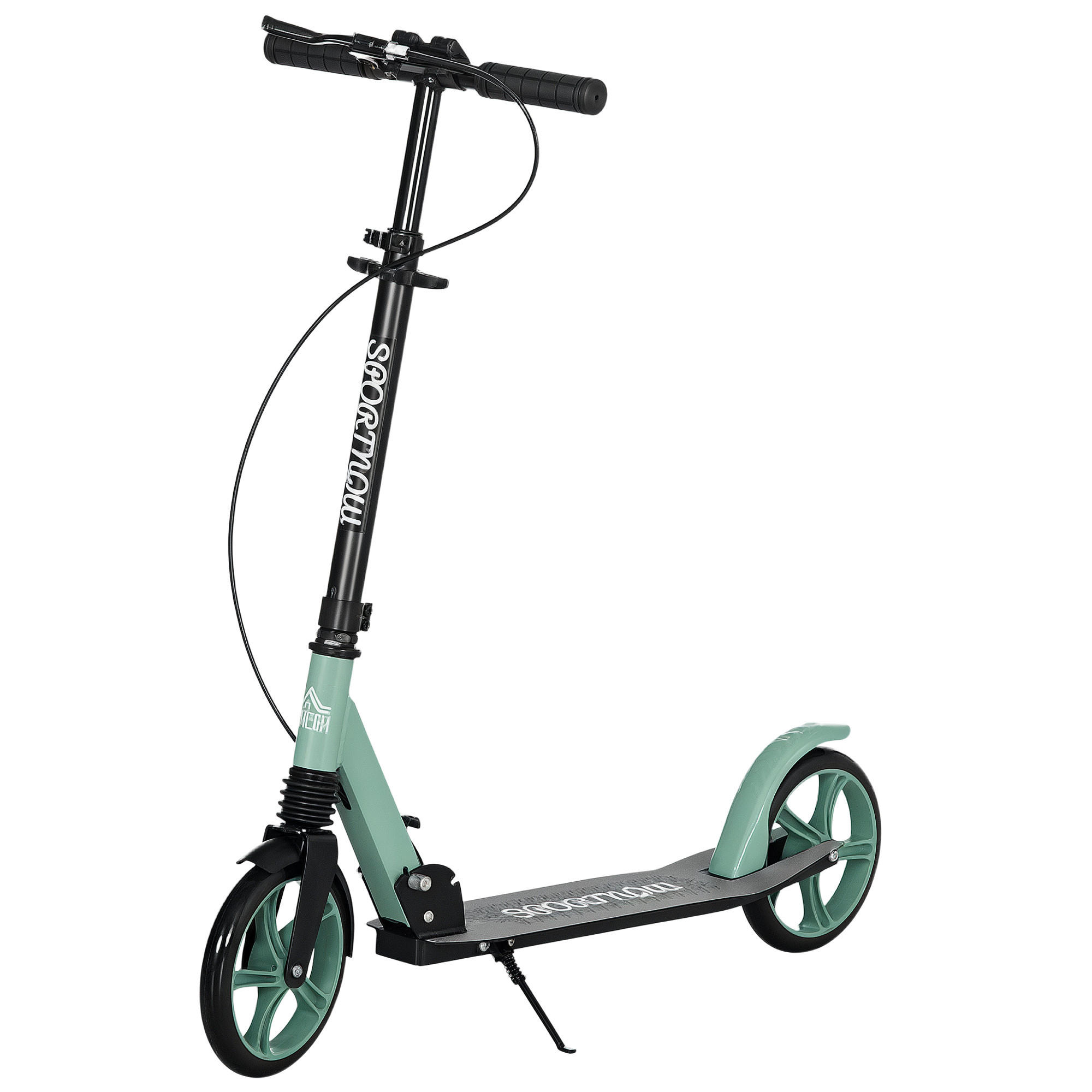 SCOOTER DE-18956 große 20 cm Rollen, Doppelbremse Grün - Grün, Metall (36.5/91.5cm) - ComfortXL