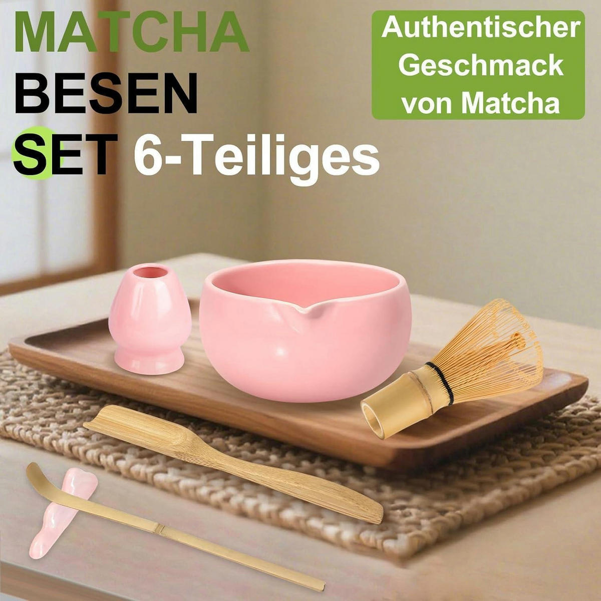 MATCHA Set 6-teiliges Set Rosa - Rosa, Keramik (130/115/182cm)