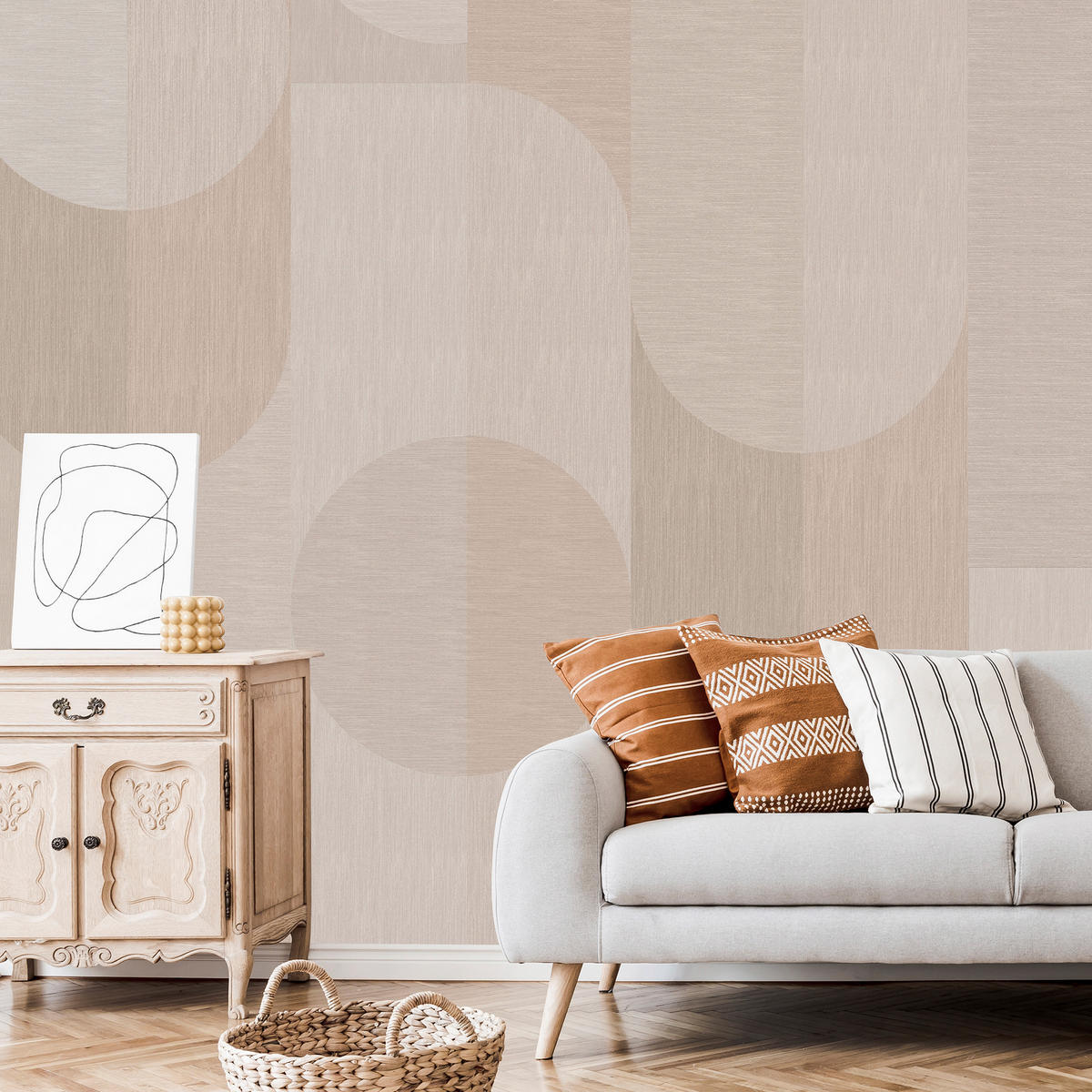 FOTOTAPETE - Finley - Creme, Papier/Kunststoff (300/280cm) - Art for the Home