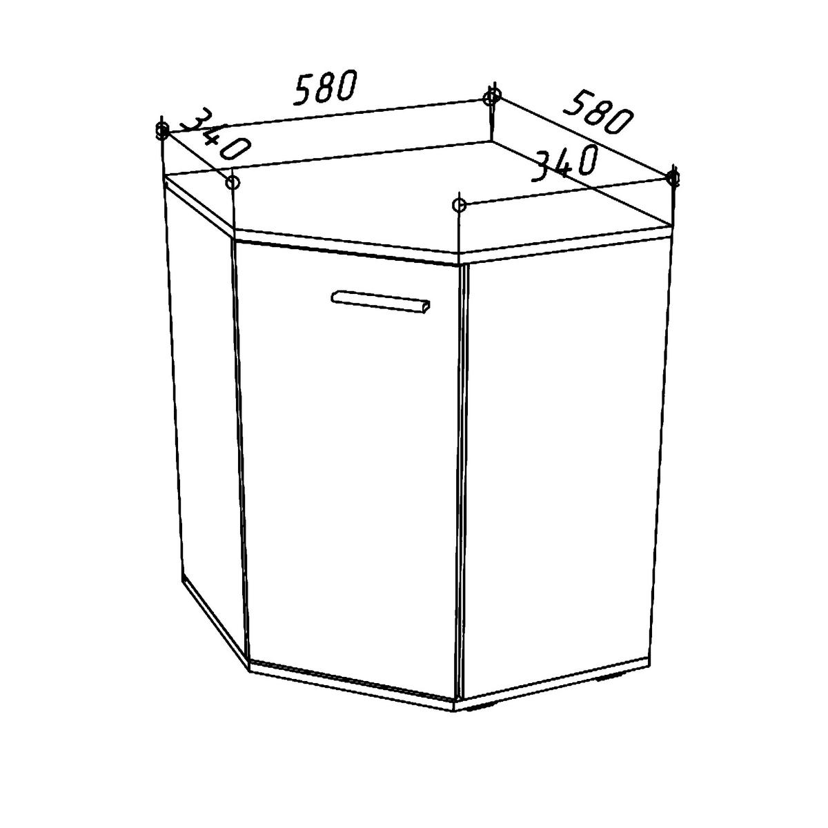 SIDEBOARD FAUSKE KOM4-1D Eiche Sonoma Weiß - Silberfarben/Weiß, Holzwerkstoff/Kunststoff (138/74/34cm) - Komodee