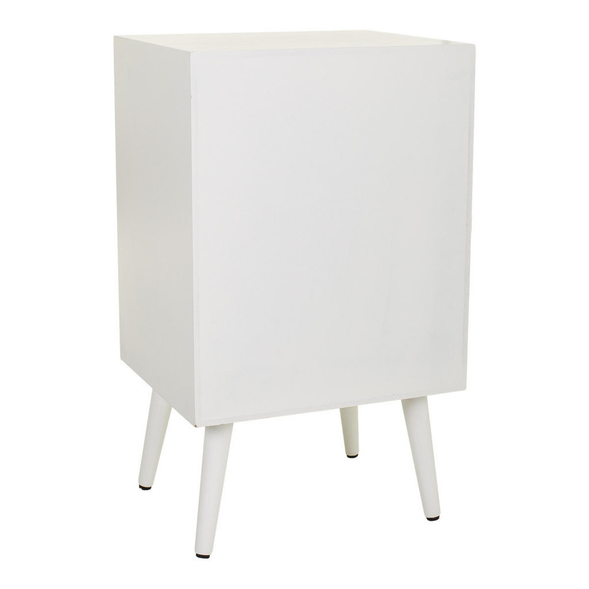 NACHTTISCH aus Holz und Gitter, weiß, 42x37x71cm - Weiß, Holz (42/71/36.5cm) - Wanderlust