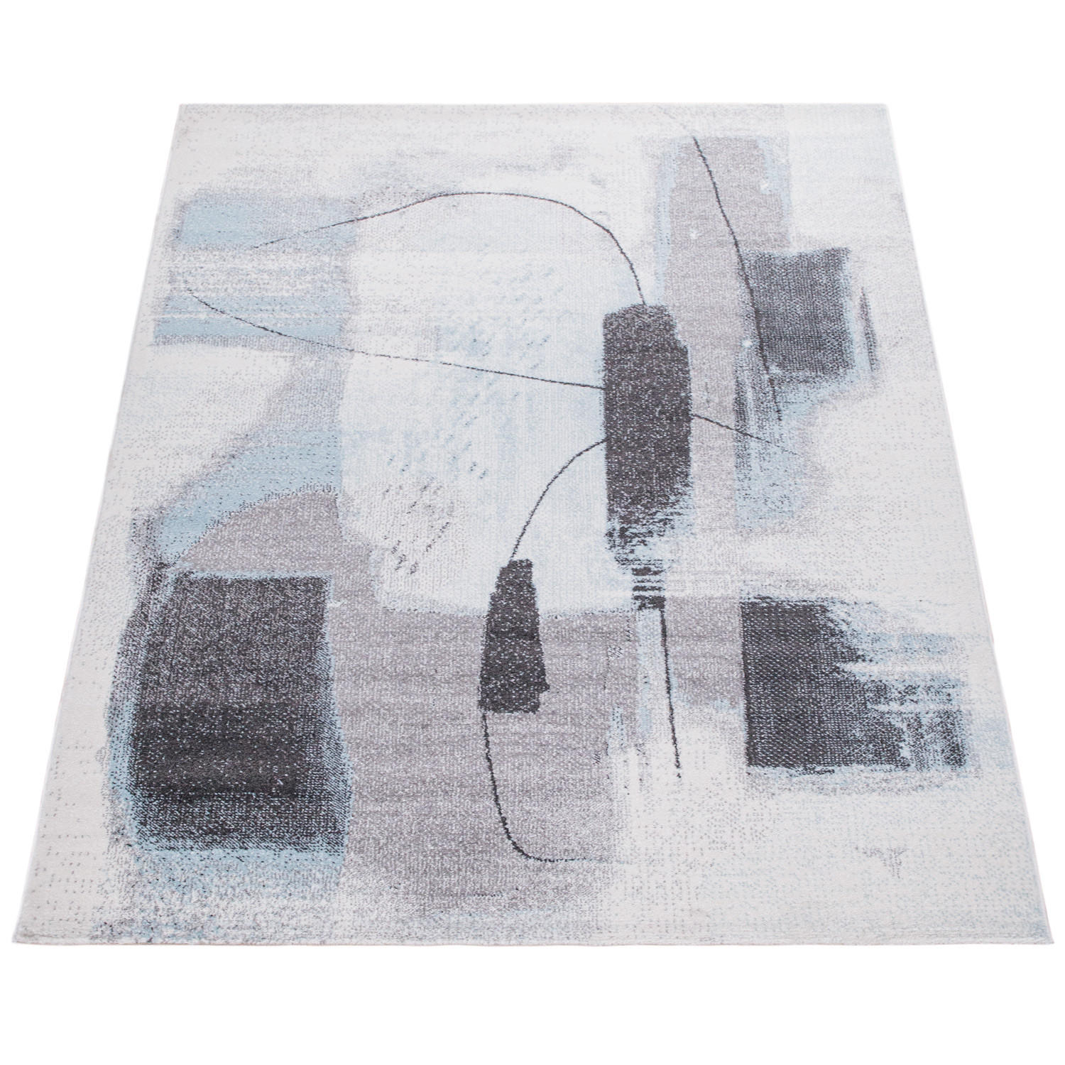 Paco Home Kurzflorteppich Türkis 80x150 cm