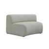SOFAELEMENT Strukturstoff Stoff Grau - Hellgrau/Schwarz, Kunststoff/Textil (147/70/89cm) - Makamii