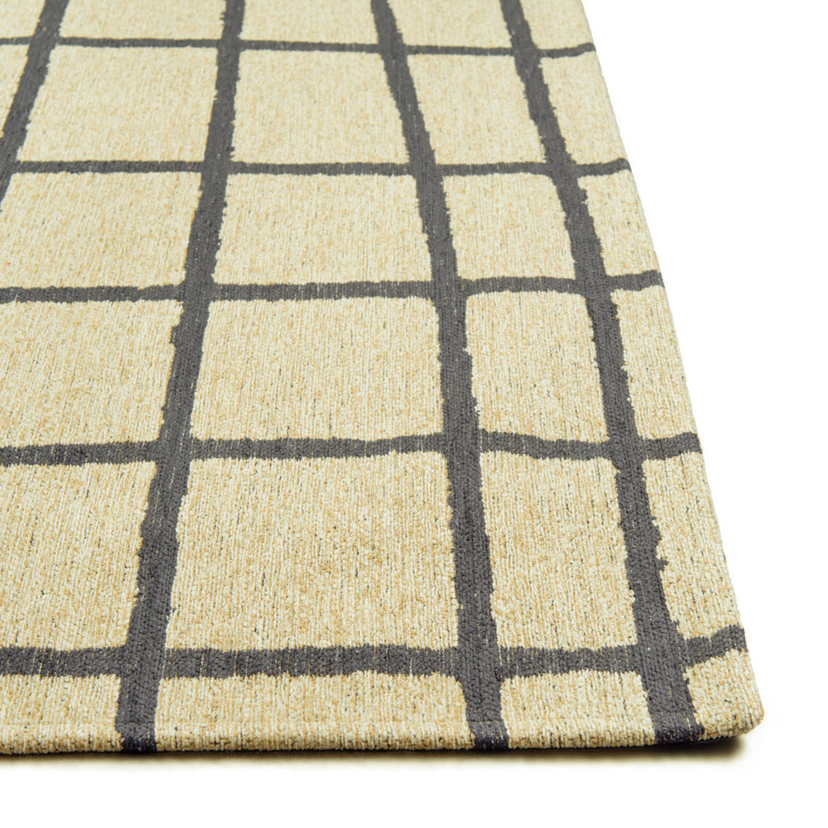 TEPPICH Caro Creamy Black 170/240 cm - Grau, Textil (170/240cm) - Lola&Moi