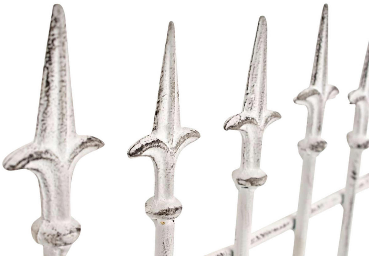 RANKGITTER 2er Set Metall antik weiß - Weiß, Metall (50/100/0.7cm) - CLP