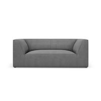 SOFA Ruby aus strukturiertem Stoff grau 2 Sitzplätze - Grau, Textil (174/69/93cm) - Micadoni