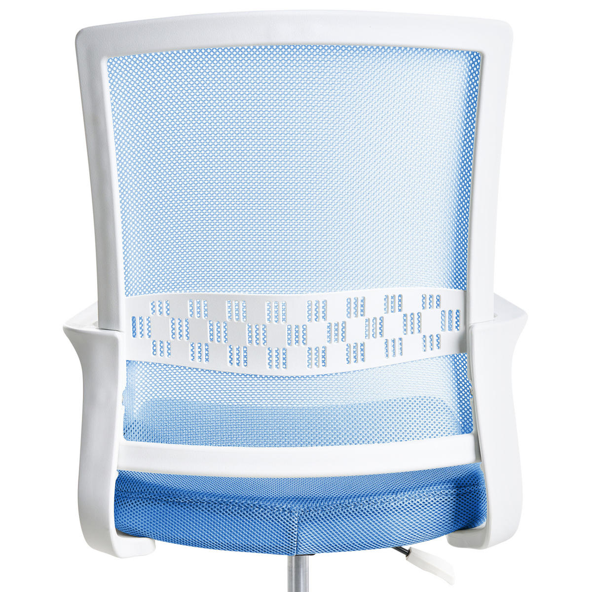 BÜROSTUHL Blau Ease - Blau, Textil (54/94/54cm) - Beliani
